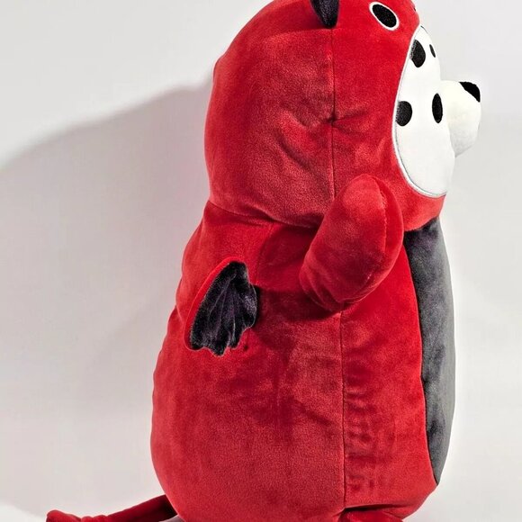 Squishmallow KellyToy Hug Mees Dustin Dalmation Dog Devil Horns 16" Plush 48-2 - Picture 8 of 8